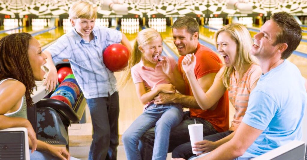 bowling with kids