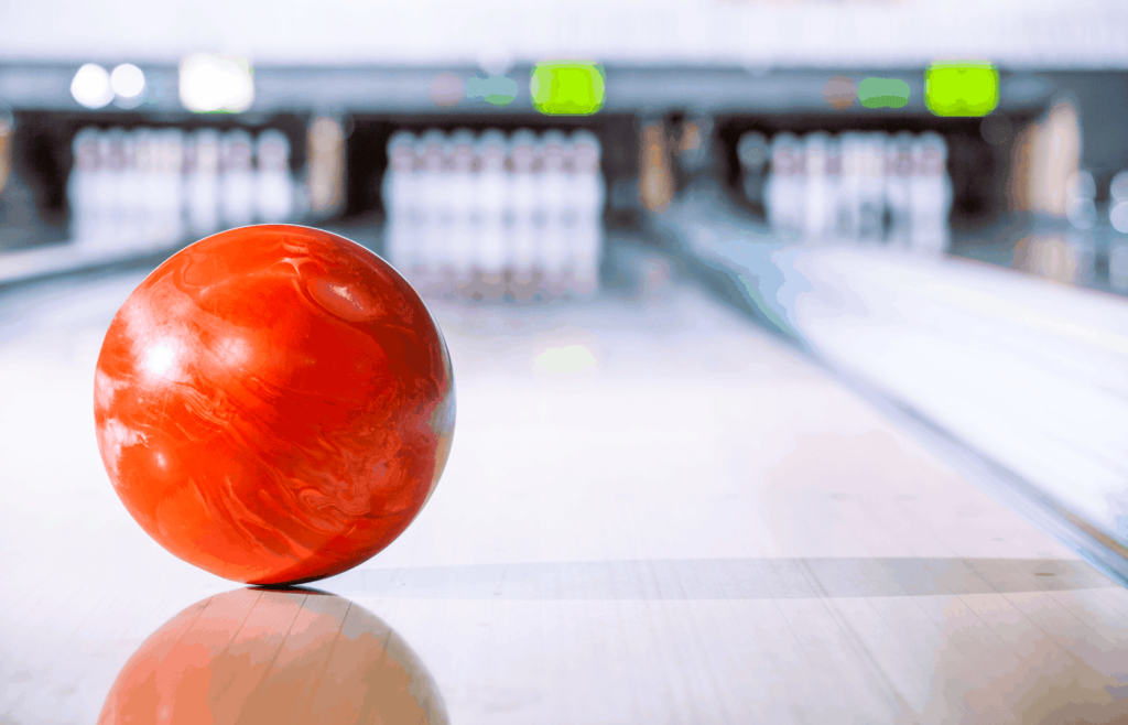 polished bowling ball